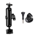 Biella da 9 cm Testa a sfera da 20 mm Supporto fisso per specchietto retrovisore per moto con adattatore per treppiede e vite per GoPro Hero11 Nero / HERO10 Nero /9 Nero /8 Nero /7 /6 /5 /5 Sessione /4 Sessione /4 /3+ /3 /2/1, DJI Osmo Action e altre a...