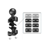 Supporto fisso per specchietto retrovisore moto con testa a sfera da 25 mm con 4 guarnizioni per GoPro Hero11 Nero / HERO10 Nero /9 Nero /8 Nero /7 /6 /5 /5 Sessione /4 Sessione /4 /3+ /3 /2 /1,DJI Osmo Action e altre action camera                     ...