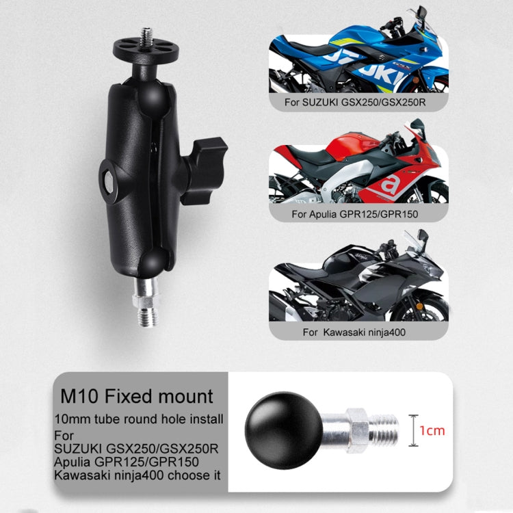 Supporto fisso per moto con vite M10 a testa sferica da 25 mm per GoPro Hero11 Nero / HERO10 Nero /9 Nero /8 Nero /7 /6 /5 /5 Sessione /4 Sessione /4 /3+ /3 /2 /1, DJI Osmo Action eAltre action camera, 25mm Ball Head M10 Screw