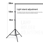 Kit di staffe trasversali per fondale per supporto per sfondo per studio fotografico 200x200 cm, 200x200cm