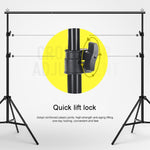 Kit di staffe trasversali per fondale per supporto per sfondo per studio fotografico 200x200 cm, 200x200cm