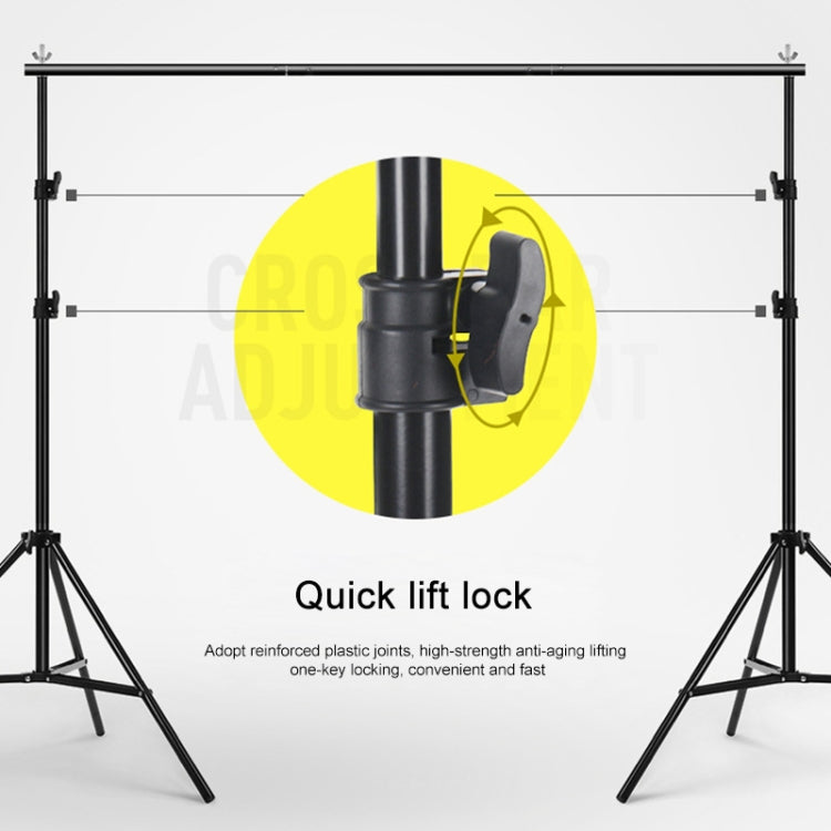 Kit di staffe trasversali per fondale per supporto per sfondo per studio fotografico 200x200 cm, 200x200cm