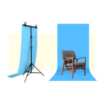 Kit di staffe trasversali per fondale, supporto per sfondo per studio fotografico a forma di T da 100x200 cm con clip, senza sfondo, 100x200cm