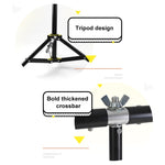 Kit di staffe trasversali per fondale, supporto per fondale per studio fotografico a forma di T, 70 x 200 cm, con clip, senza fondale, 70x200cm