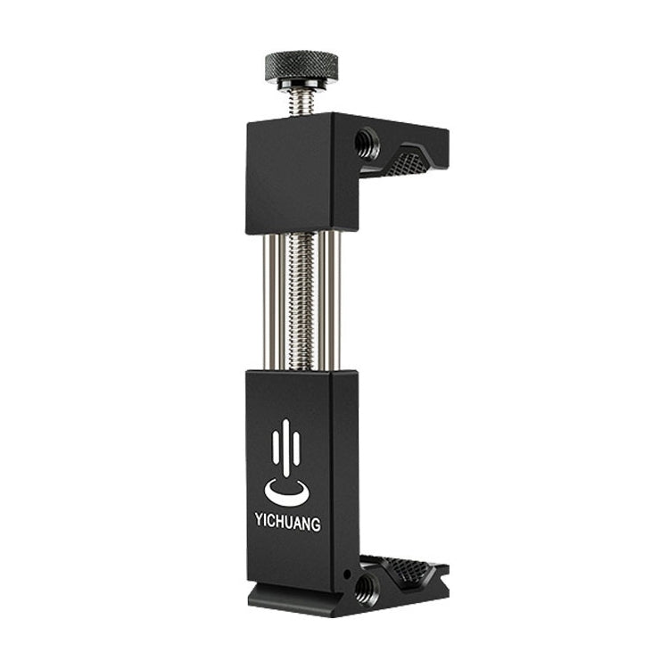 YICHUANG JH-01 Adattatore per morsetto per supporto per clip per treppiede per telefono in lega di alluminio per 65-95 cm