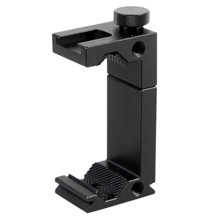 YICHUANG JH-01 Adattatore per morsetto per supporto per clip per treppiede per telefono in lega di alluminio per 65-95 cm