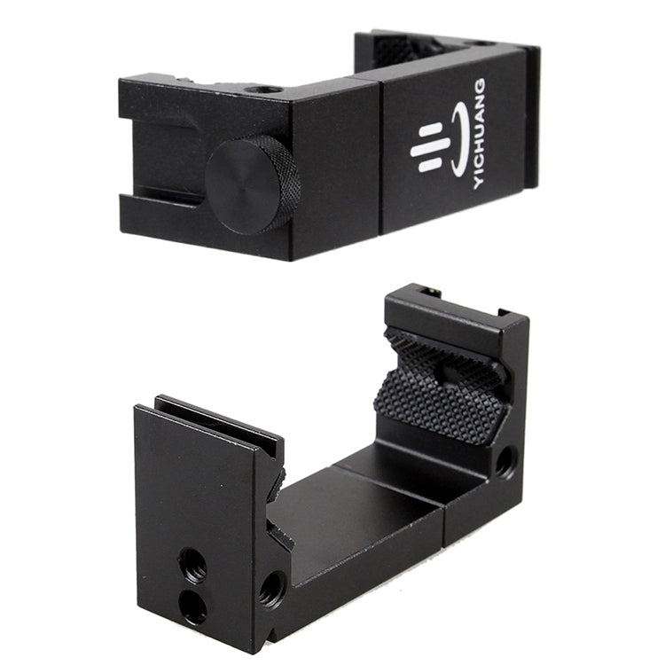 YICHUANG JH-01 Adattatore per morsetto per supporto per clip per treppiede per telefono in lega di alluminio per 65-95 cm