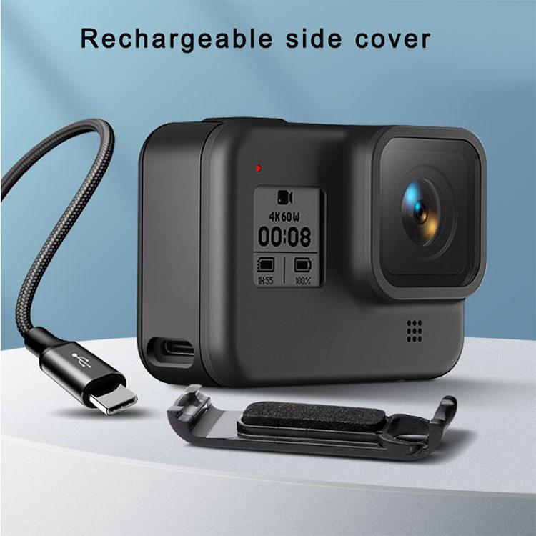 Copertura laterale di ricambio per batteria ricaricabile per fotocamera sportiva per GoPro HERO8, For GoPro HERO8