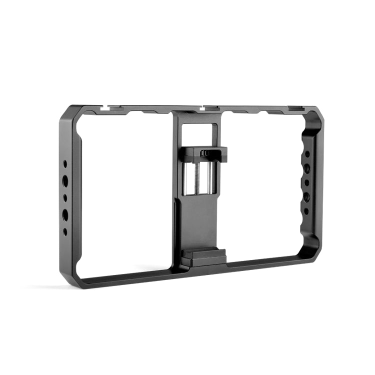 YELANGU PC06 YLG0909A Vlogging Trasmissione in diretta Smartphone Gabbia metallica Video Rig Produzione cinematografica Maniglia stabilizzatrice Staffa per iPhone, Galaxy, Huawei, Xiaomi, HTC, LG, Google e altri smartphone, YLG0909A