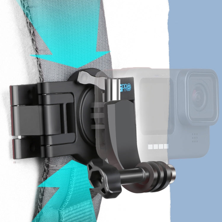 RUIGPRO Supporto per tracolla a sgancio rapido con rotazione a 360 gradi Supporto per zaino a spalla per GoPro Hero11 Nero / HERO10 Nero /9 Nero /8 Nero /7 /6 /5 /5 Sessione /4 Sessione /4 /3+ /3 /2 /1, DJI OsmoAzione e altre action cam