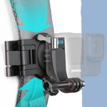 RUIGPRO Supporto per tracolla a sgancio rapido con rotazione a 360 gradi Supporto per zaino a spalla per GoPro Hero11 Nero / HERO10 Nero /9 Nero /8 Nero /7 /6 /5 /5 Sessione /4 Sessione /4 /3+ /3 /2 /1, DJI OsmoAzione e altre action cam