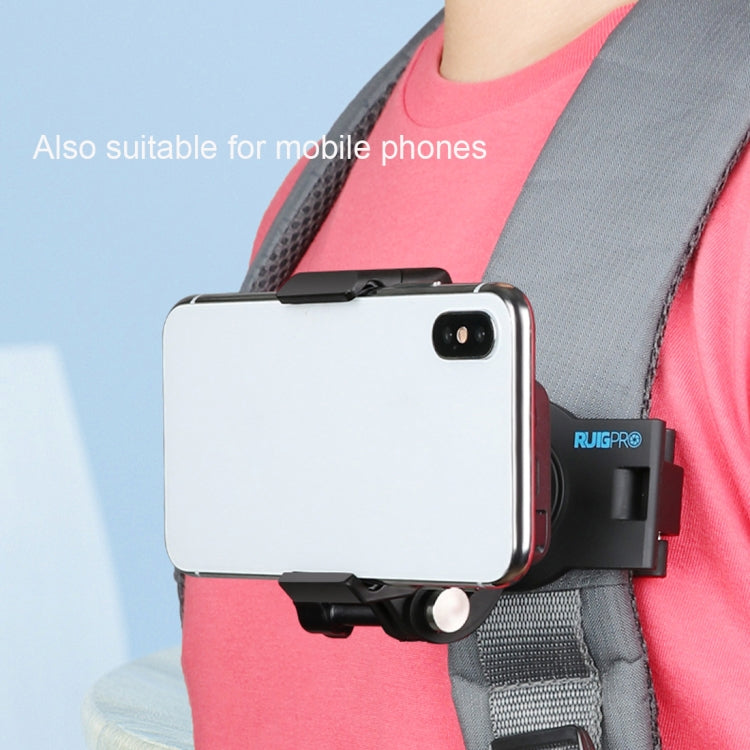 RUIGPRO Supporto per tracolla a sgancio rapido con rotazione a 360 gradi Supporto per zaino a spalla per GoPro Hero11 Nero / HERO10 Nero /9 Nero /8 Nero /7 /6 /5 /5 Sessione /4 Sessione /4 /3+ /3 /2 /1, DJI OsmoAzione e altre action cam