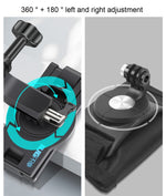 RUIGPRO Supporto per tracolla a sgancio rapido con rotazione a 360 gradi Supporto per zaino a spalla per GoPro Hero11 Nero / HERO10 Nero /9 Nero /8 Nero /7 /6 /5 /5 Sessione /4 Sessione /4 /3+ /3 /2 /1, DJI OsmoAzione e altre action cam