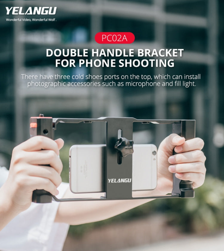 YELANGU PC02A gabbia stabilizzatrice per smartphone