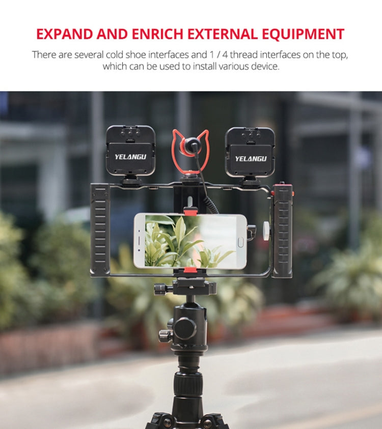 YELANGU PC02A gabbia stabilizzatrice per smartphone