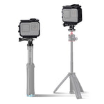 Per GoPro HERO10 Black / HERO9 Black Custodia protettiva con montaggio su telaio in plastica con fibbia di base e vite lunga, Plastic Frame