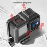 Per GoPro HERO10 Black / HERO9 Black Custodia protettiva per montaggio su telaio con bordo in plastica ABS con fibbia di montaggio di base e vite, ABS Plastic Border Frame