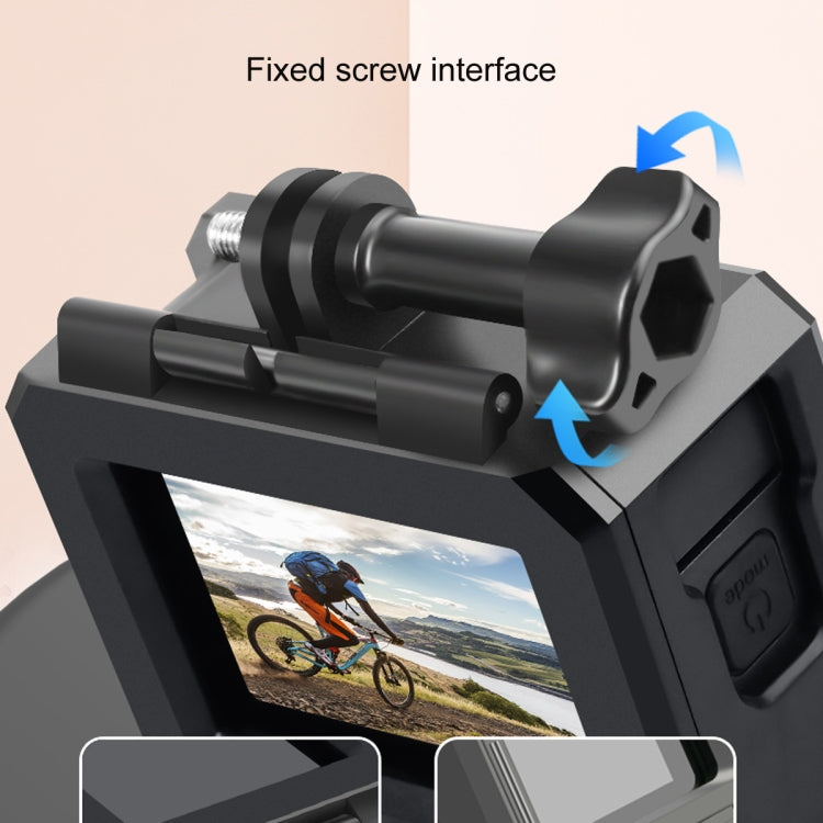 Per GoPro HERO10 Black / HERO9 Black Custodia protettiva per montaggio su telaio con bordo in plastica ABS con fibbia di montaggio di base e vite, ABS Plastic Border Frame