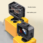 Per GoPro HERO10 Black / HERO9 Black Custodia protettiva per montaggio su telaio con bordo in plastica ABS con fibbia di montaggio di base e vite, ABS Plastic Border Frame