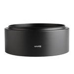 Paraluce completamente in metallo con tubo dritto con filettatura da 86 mm per teleobiettivo medio, 86mm x 86mm x 40mm