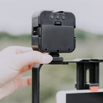 YELANGU PC203 YLG1801C Vlogging Trasmissione in diretta LED Selfie Light Smartphone Video Rig Maniglia Stabilizzatore Staffa in plastica Kit treppiede, PC203
