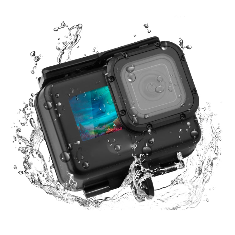 Custodia protettiva impermeabile fino a 50 m con fibbia, supporto di base e vite per GoPro HERO10 Black / HERO9 Black, 50m Waterproof Case