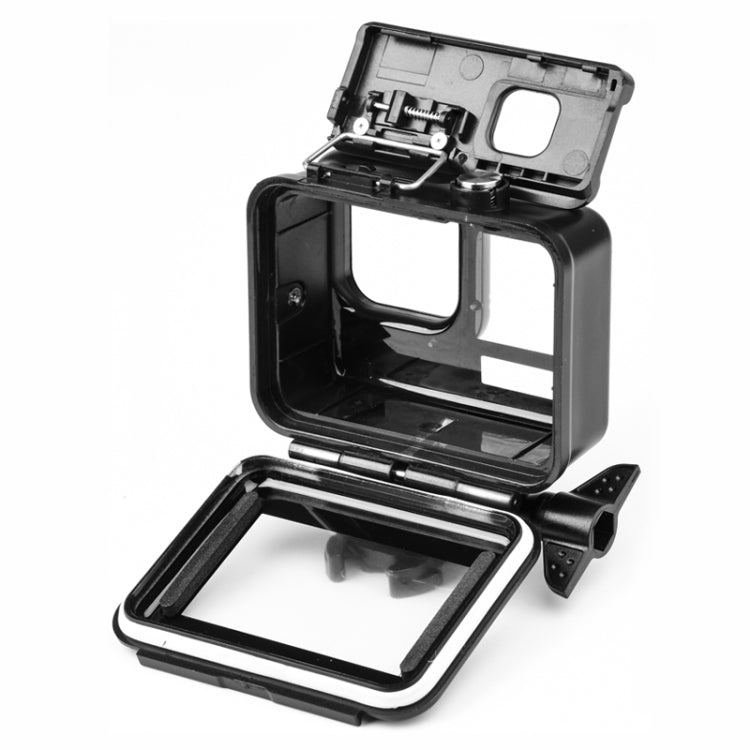Custodia protettiva impermeabile fino a 50 m con fibbia, supporto di base e vite per GoPro HERO10 Black / HERO9 Black, 50m Waterproof Case