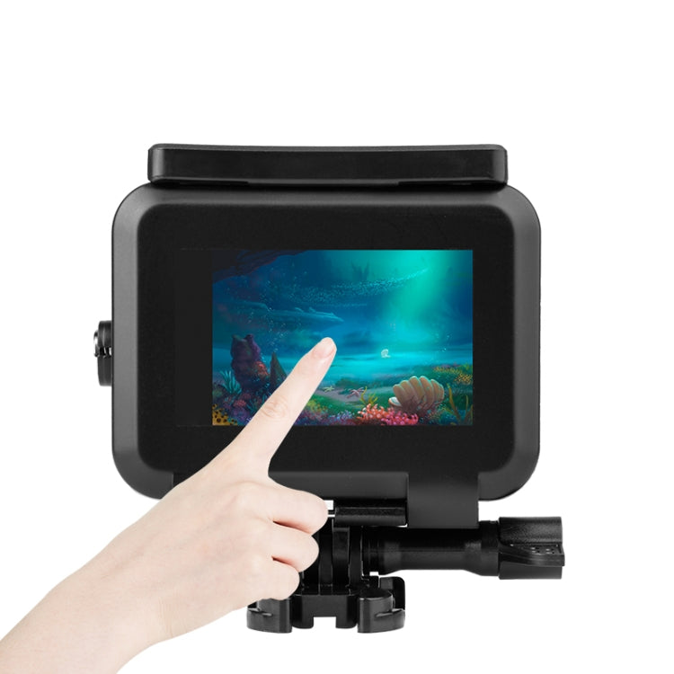 Custodia protettiva impermeabile fino a 50 m con fibbia, supporto di base e vite per GoPro HERO10 Black / HERO9 Black, 50m Waterproof Case