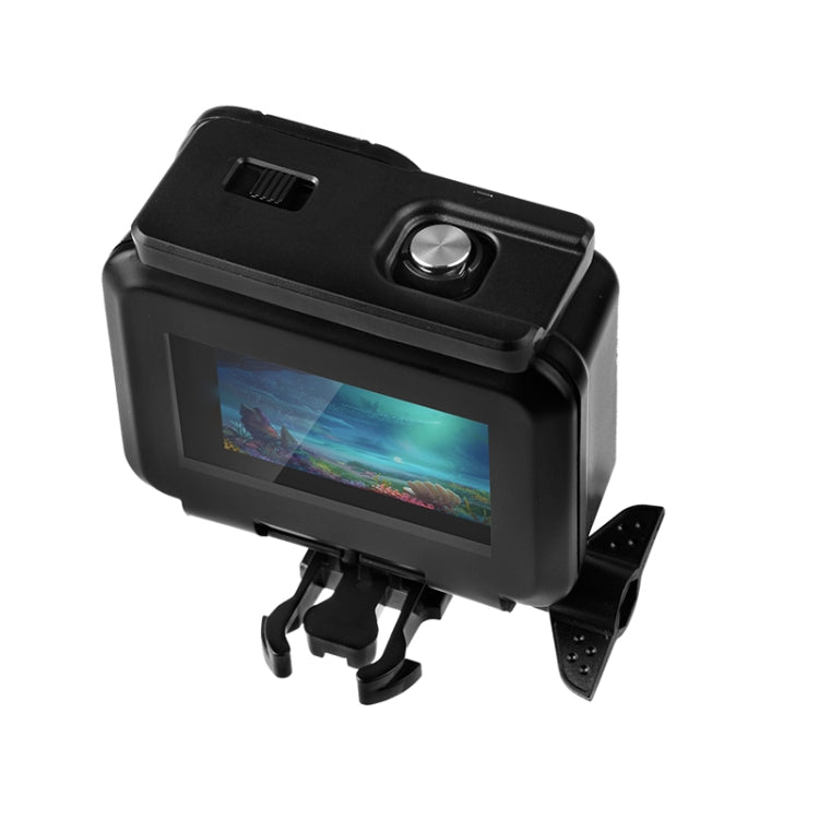 Custodia protettiva impermeabile fino a 50 m con fibbia, supporto di base e vite per GoPro HERO10 Black / HERO9 Black, 50m Waterproof Case
