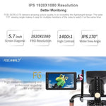 FEELWORLD F6 1920x1080 Schermo IPS da 5,5 pollici Monitor da campo per fotocamera HDMI 4K, F6