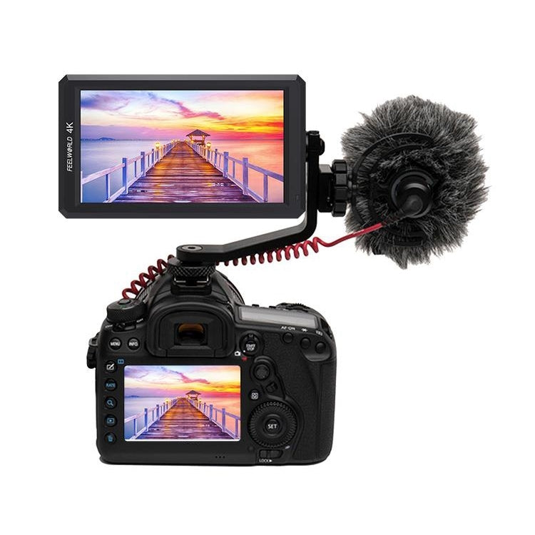 FEELWORLD F6 1920x1080 Schermo IPS da 5,5 pollici Monitor da campo per fotocamera HDMI 4K, F6