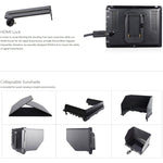 FEELWORLD FW759 1280x800 Schermo IPS da 7 pollici Monitor da campo con fotocamera HD ultrasottile, FW759