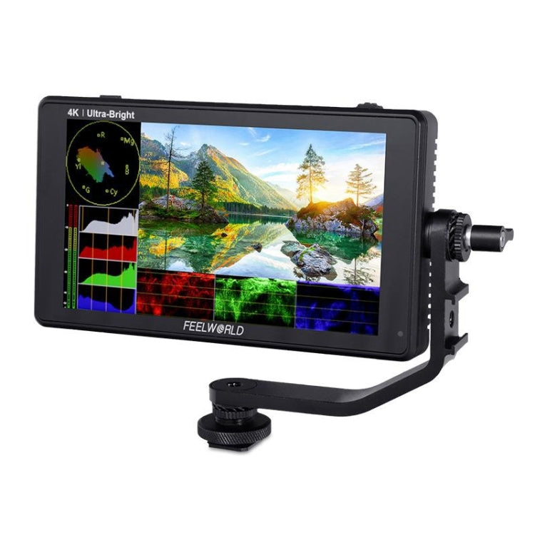 FEELWORLD LUT6 1920x1080 2600 nit Schermo IPS da 6 pollici Monitor da campo con fotocamera HDMI 4K Touch Control, LUT6