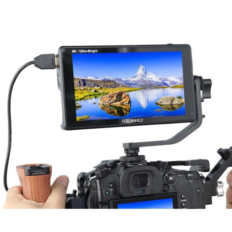 FEELWORLD LUT6 1920x1080 2600 nit Schermo IPS da 6 pollici Monitor da campo con fotocamera HDMI 4K Touch Control, LUT6