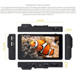 FEELWORLD LUT6 1920x1080 2600 nit Schermo IPS da 6 pollici Monitor da campo con fotocamera HDMI 4K Touch Control, LUT6