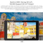 FEELWORLD LUT6S 1920x1080 2600 nit Schermo IPS da 6 pollici HDMI Touch Screen 4K SDI Monitor da campo per fotocamera HDI, LUT6S