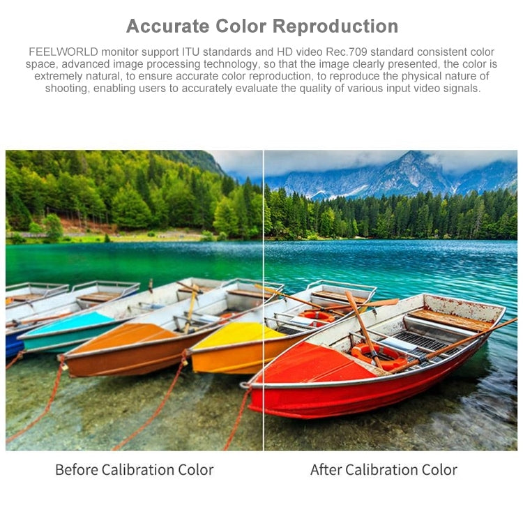 FEELWORLD LUT6S 1920x1080 2600 nit Schermo IPS da 6 pollici HDMI Touch Screen 4K SDI Monitor da campo per fotocamera HDI, LUT6S