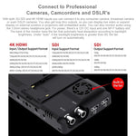 FEELWORLD LUT6S 1920x1080 2600 nit Schermo IPS da 6 pollici HDMI Touch Screen 4K SDI Monitor da campo per fotocamera HDI, LUT6S