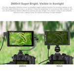 FEELWORLD LUT6S 1920x1080 2600 nit Schermo IPS da 6 pollici HDMI Touch Screen 4K SDI Monitor da campo per fotocamera HDI, LUT6S
