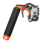 Grilletto dell'otturatore + Asta di galleggiamento per immersione con impugnatura galleggiante con cinturino regolabile anti-smarrimento, vite e chiave per GoPro HERO7 /6 Nero /5 Nero, Shutter Trigger