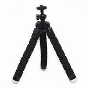 Mini Octopus Flexible Foam Tripod Stand with Phone Clamp and Remote Control