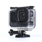 Custodia protettiva impermeabile da 45 m con fibbia, supporto di base e vite per GoPro HERO10 Black / HERO9 Black, For GoPro HERO9 Black