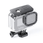 Custodia protettiva antiurto e antipolvere con foro di ricarica e fibbia Supporto di base e vite per GoPro HERO10 Black / HERO9 Black