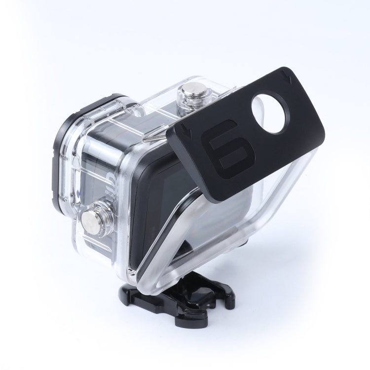 Custodia protettiva antiurto e antipolvere con foro di ricarica e fibbia Supporto di base e vite per GoPro HERO10 Black / HERO9 Black