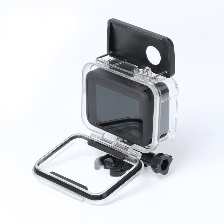 Custodia protettiva antiurto e antipolvere con foro di ricarica e fibbia Supporto di base e vite per GoPro HERO10 Black / HERO9 Black