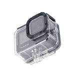 Custodia protettiva antiurto e antipolvere con foro di ricarica e fibbia Supporto di base e vite per GoPro HERO10 Black / HERO9 Black