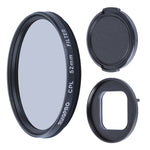 RUIGPRO per GoPro HERO10 Black / HERO9 Black Filtro obiettivo CPL professionale da 52 mm con anello adattatore filtro e copriobiettivo