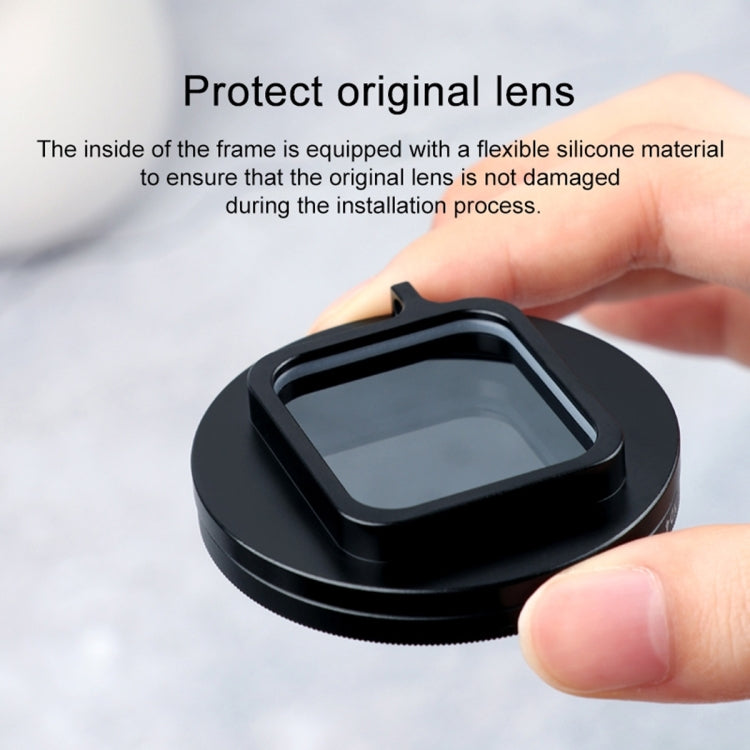 RUIGPRO per GoPro HERO10 Black / HERO9 Black Filtro obiettivo CPL professionale da 52 mm con anello adattatore filtro e copriobiettivo