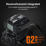 Trigger flash wireless TRIOPO G2 2.4G che riceve/trasmette trigger TTL ad alta velocità a doppio scopo per fotocamera Nikon, G2 For Nikon Camera