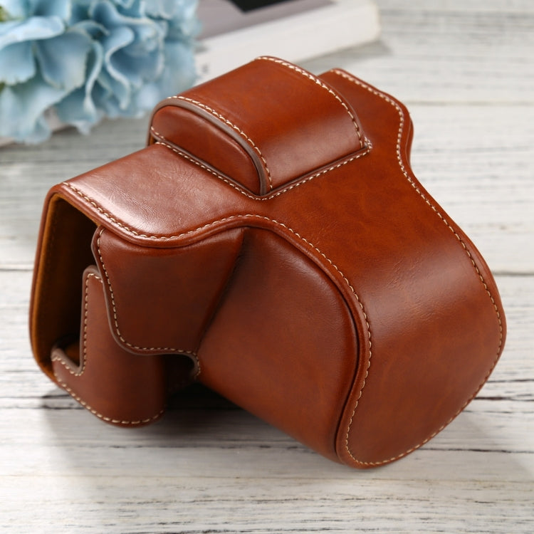 Borsa per fotocamera full body in pelle PU con cinturino per FUJIFILM X-T200 (obiettivo 15-45 mm), For FUJI  X-T200